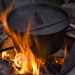 Dutch oven over fire