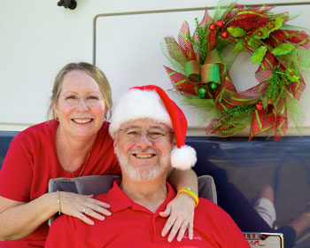 Rob and Linda Cook enjoying the Holiday Season in Florida